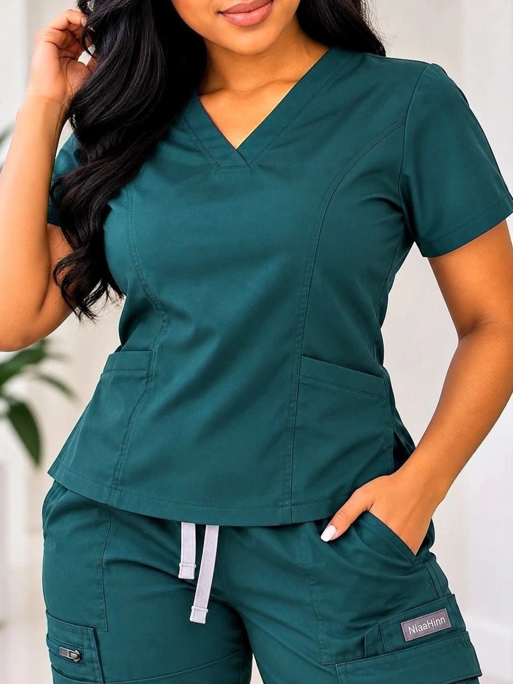Women's Scrub Set in Green Like New - Picture 7 of 7
